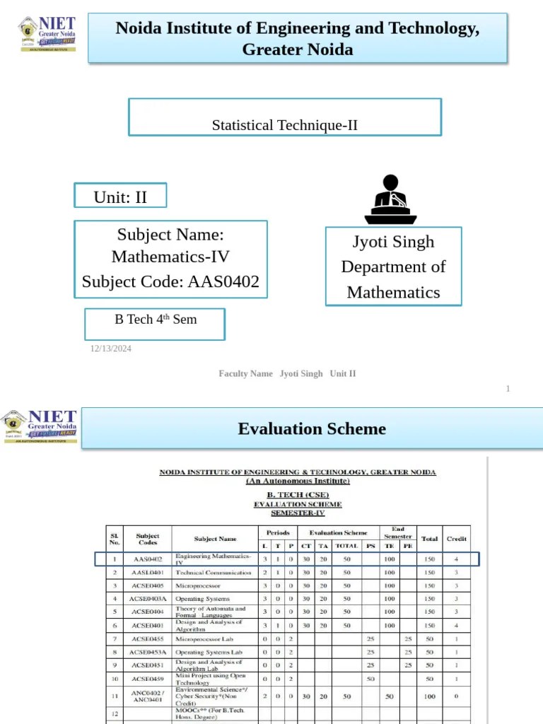 Unit2 Maths IV | PDF | Statistical Hypothesis Testing | F Test