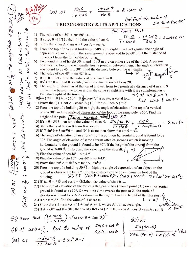 Trigonometry And Its Applications | PDF