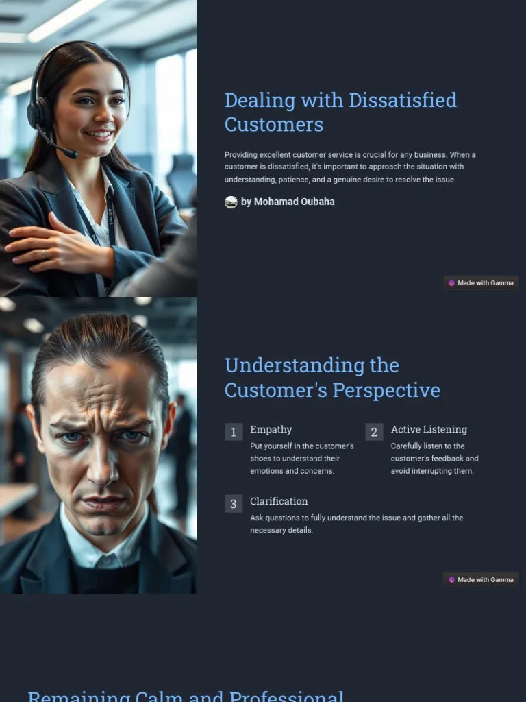 Dealing With Dissatisfied Customers Pdf Cognitive Science Social