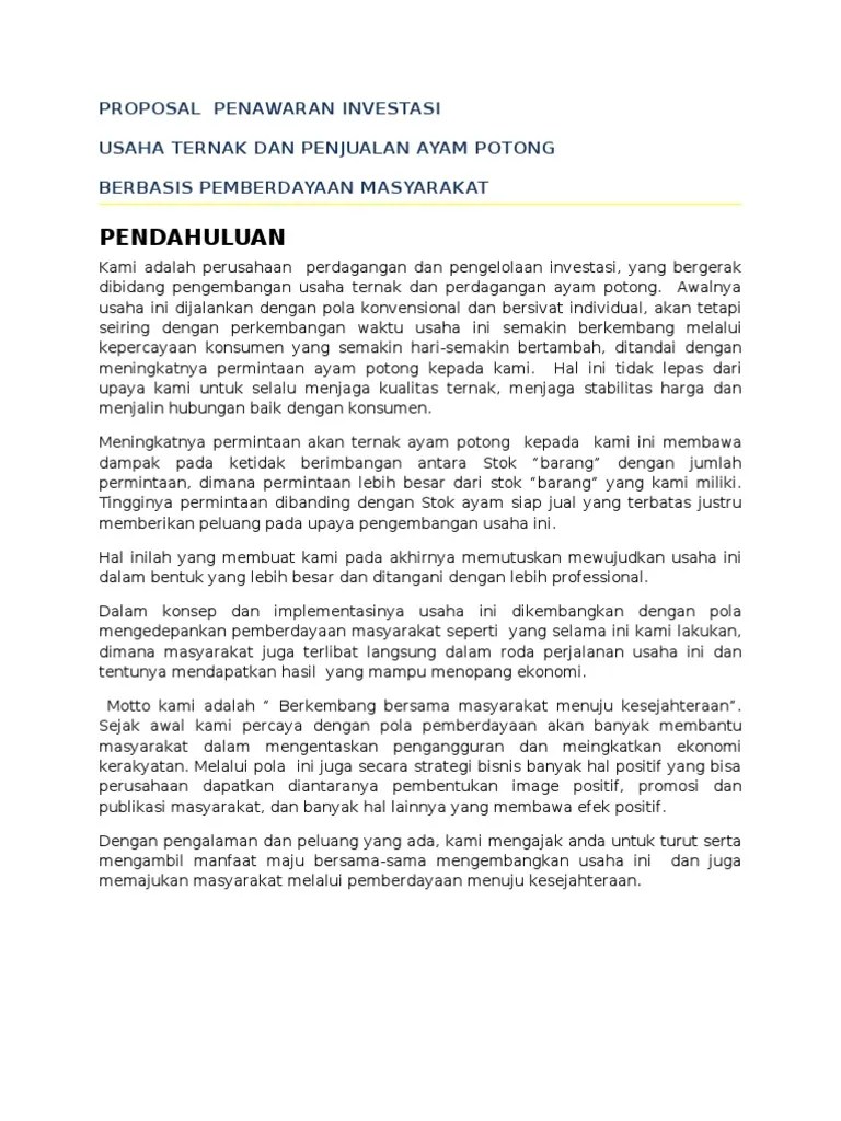 8 Contoh Surat Penawaran Kerjasama Investasi Bagi Hasil Dan Lainnya Ceritanya gini di sekitar tempat saudara ane ada lahan kosong nganggur milik warga di daerah pegunungan lumayan luas juga jadi kan cocok untuk perkebunan.