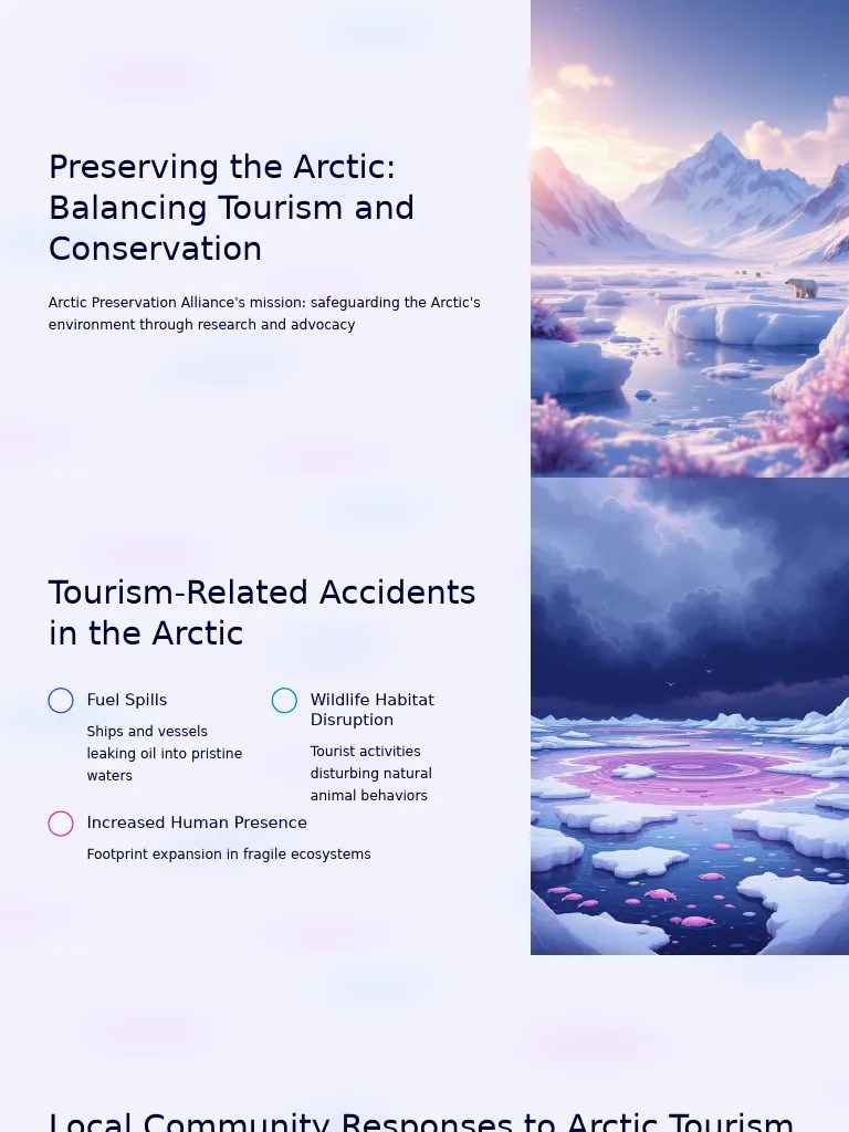 Preserving The Arctic Balancing Tourism And Conservation | PDF