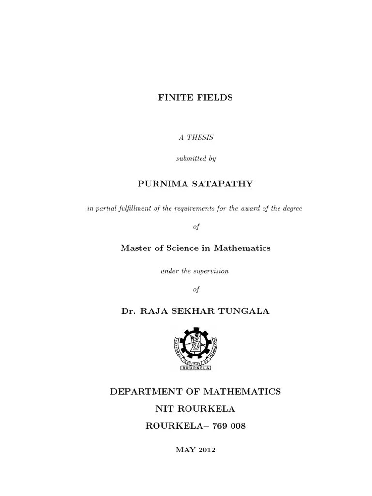 Finite_fields | PDF | Field (Mathematics) | Ring (Mathematics)