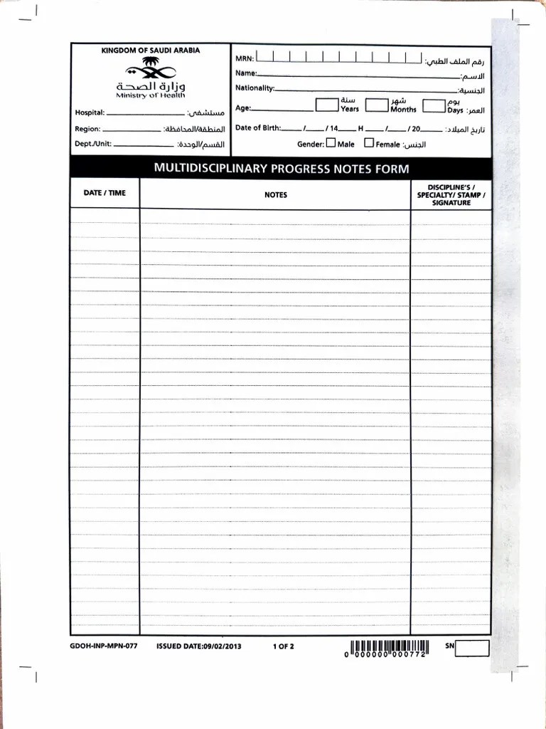 Multi Progress Notes | PDF