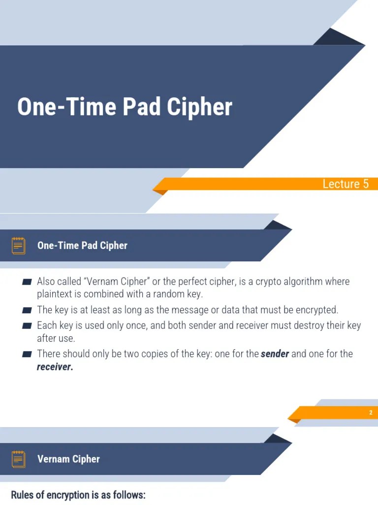 One-Time Pad Cipher (1) | PDF | Cipher | Encryption