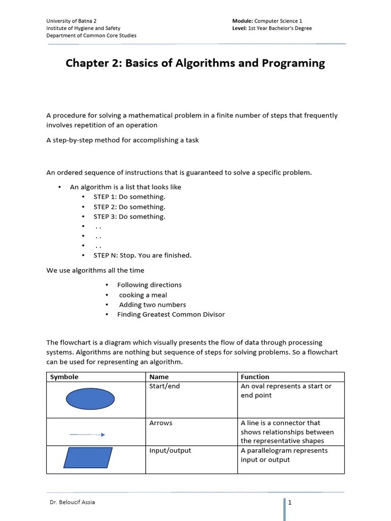 CS Chapter2 2024 | PDF | Algorithms | Arithmetic