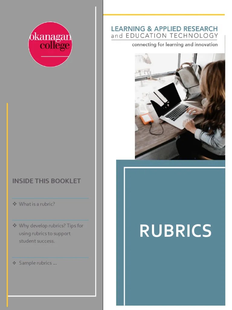 Rubric S | PDF | Rubric (Academic) | Educational Assessment