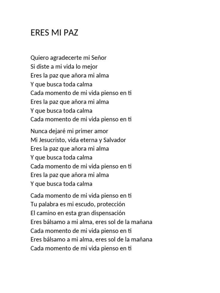 Eres Mi Paz | PDF