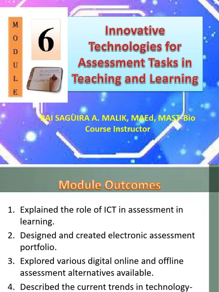 Module 6 Lesson 1 Updated-3 | PDF | Educational Assessment ...