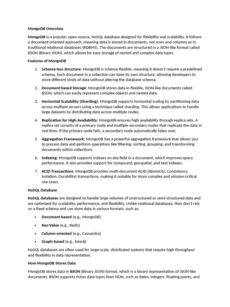 Mongodb | PDF | Mongo Db | No Sql