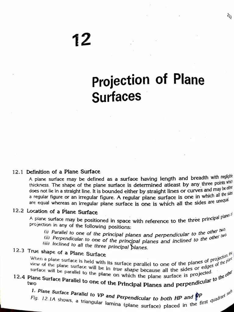 Projection Of Planes | PDF | Triangle | Orbital Inclination