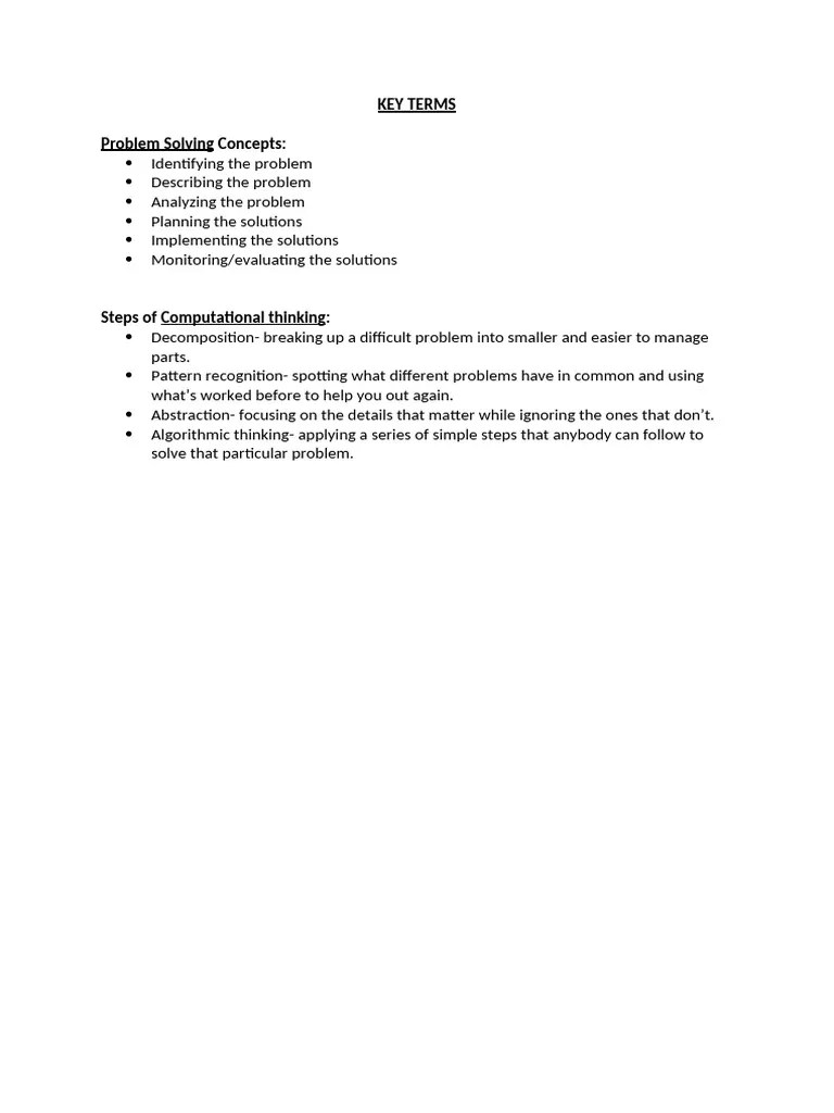 Basics Of Programming - Key Terms (Comp) | PDF