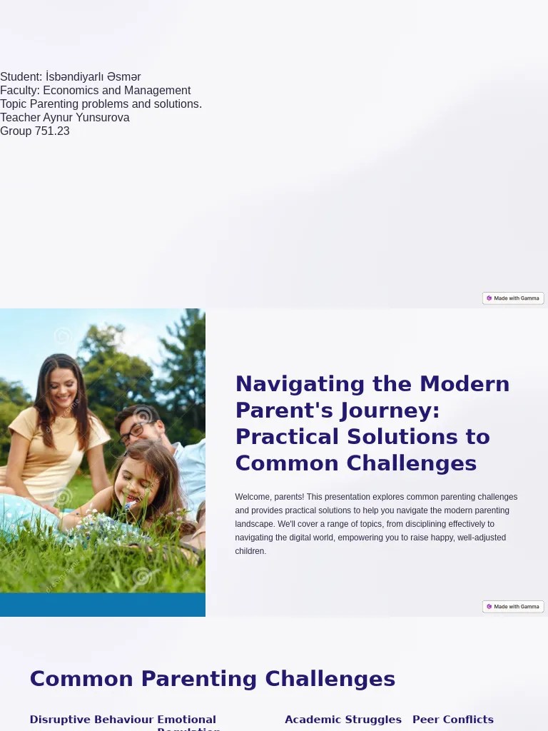 Navigating The Modern Parents Journey Practical Solutions To Common ...