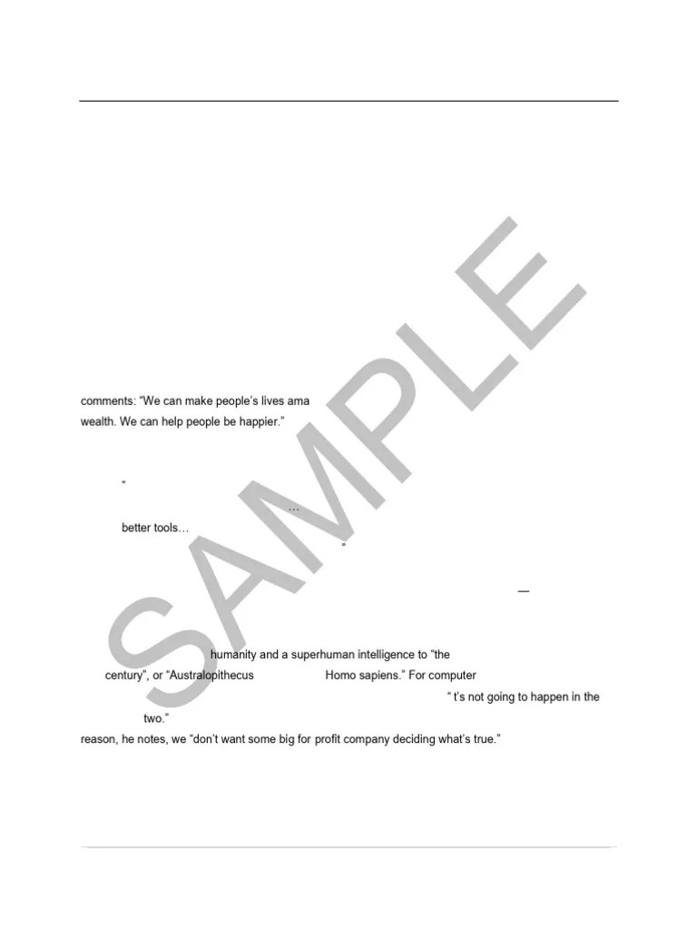 Artificial General Intelligence Advanced SAMPLE | PDF | Artificial ...