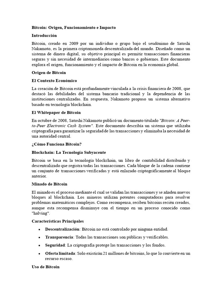 Bitcoin | PDF | Bitcoin | Criptomoneda