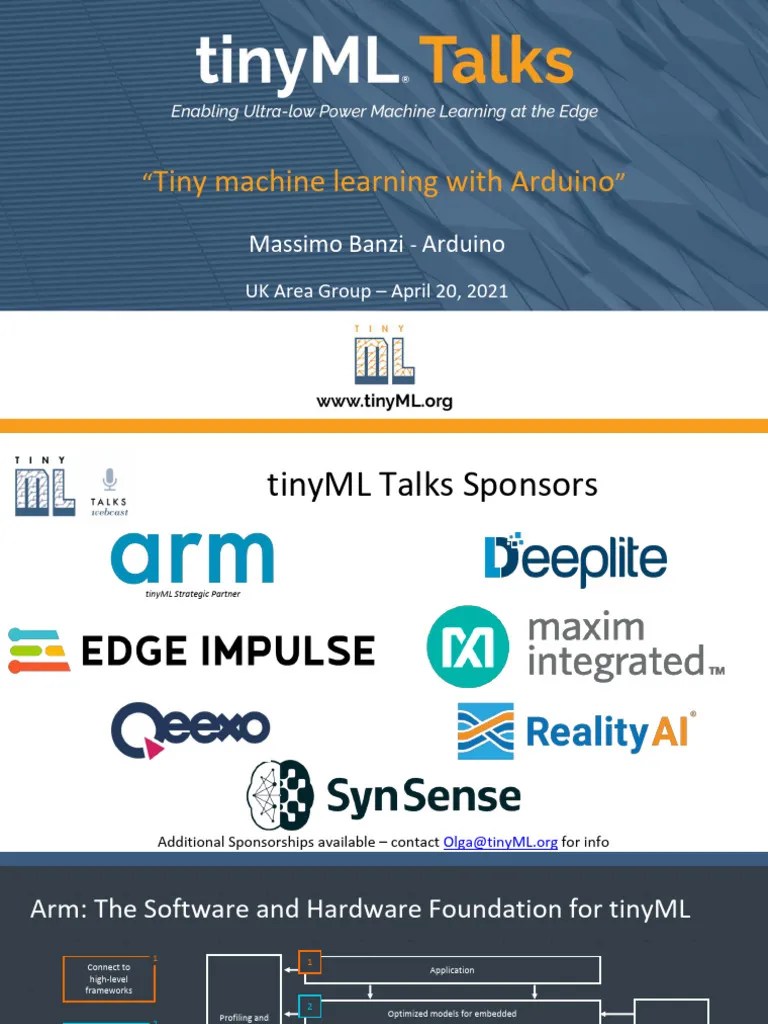 TinyML_Talks_Massimo_Banzi_210420 | PDF | Arduino | Computer Architecture