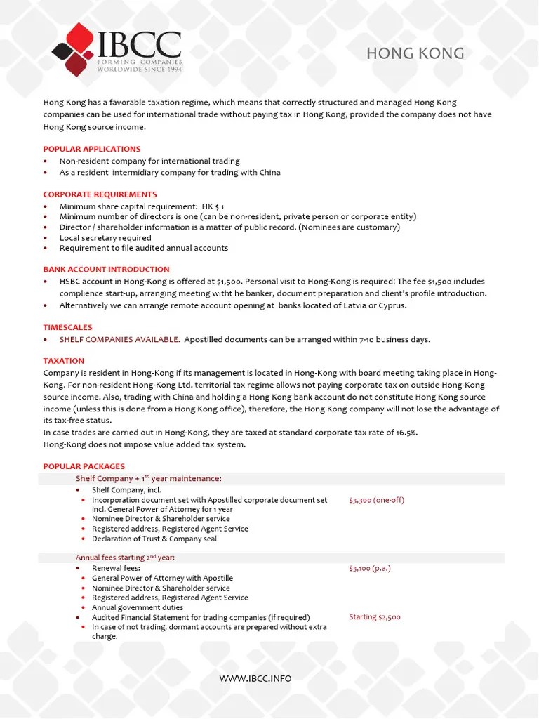 Hong-Kong_EN | PDF | Hong Kong | Taxes