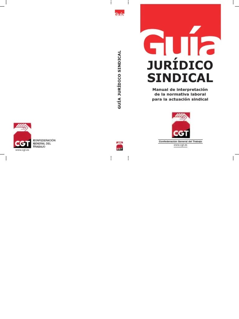 Guia Juridico Sindical I | PDF | Tiempo De Trabajo | Instituciones Sociales