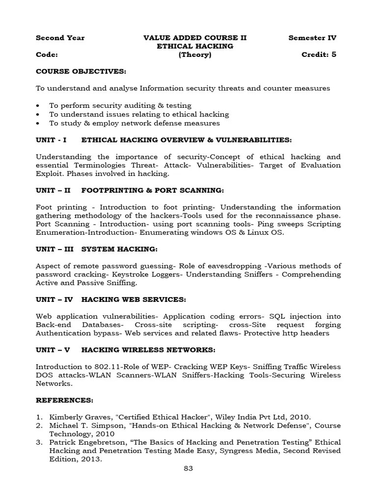Ethical Hacking | PDF | Security Hacker | Penetration Test