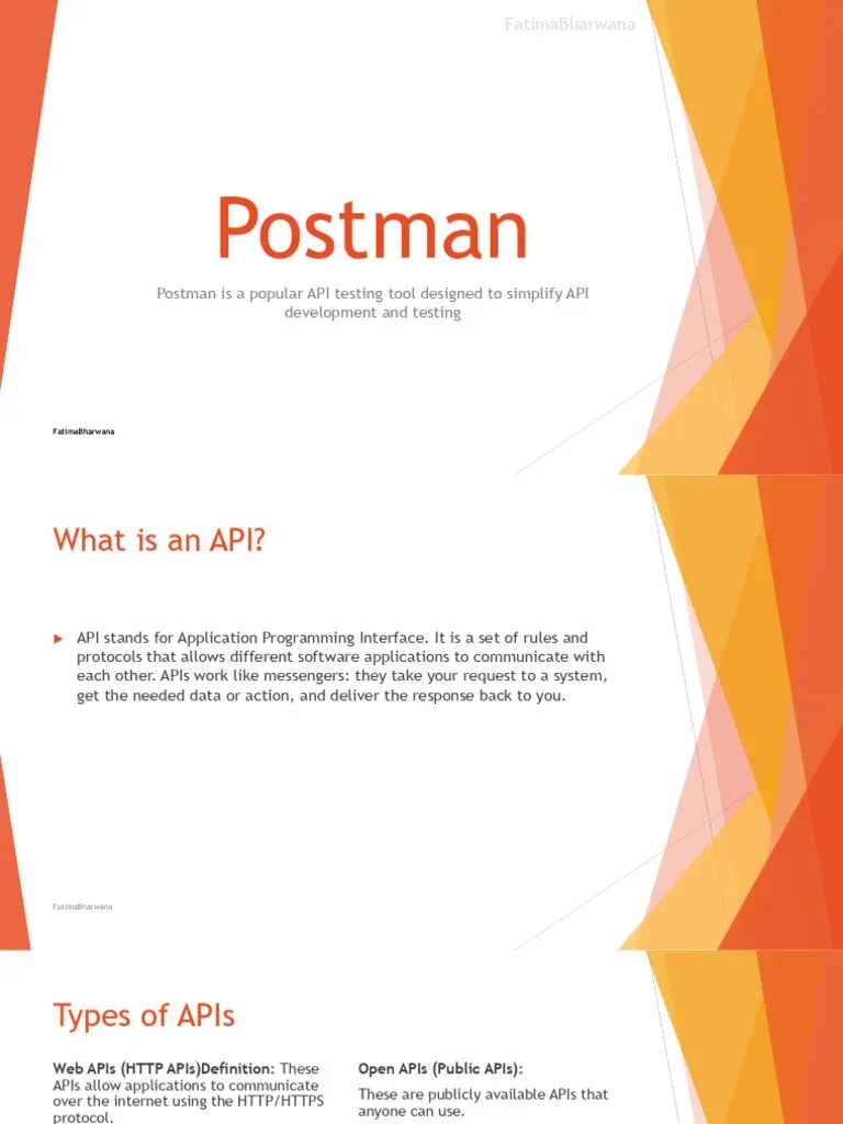 Postman-Slide No 1 | PDF | Application Software | Http Cookie