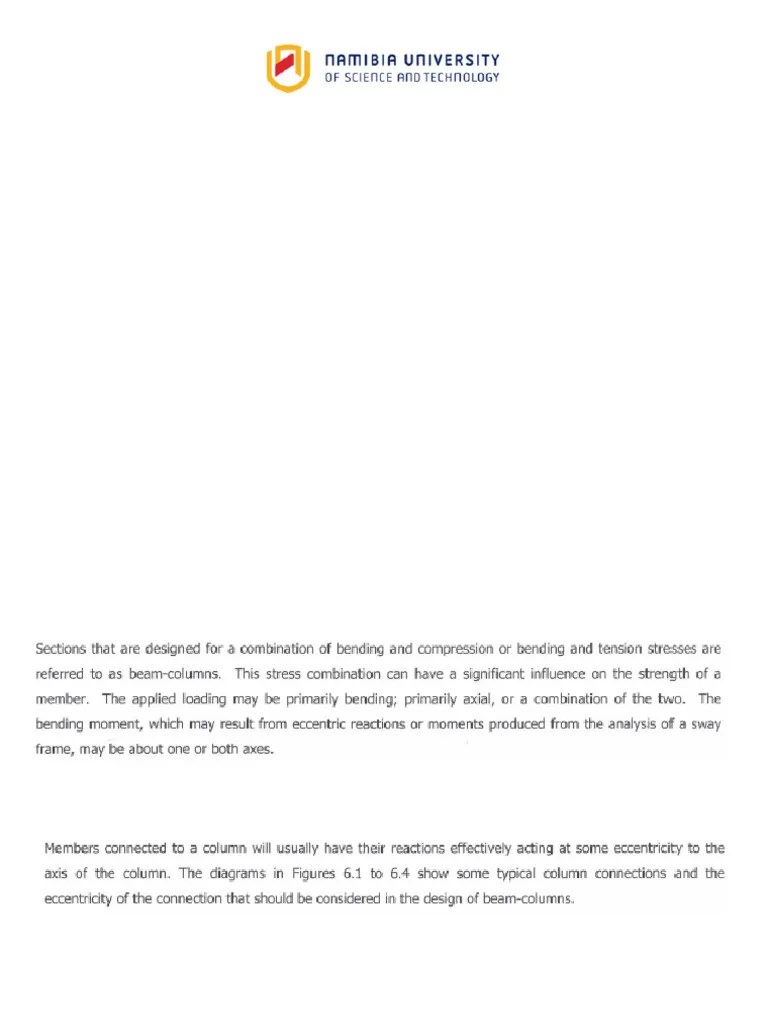 7. Beam Column Design | PDF | Beam (Structure) | Bending