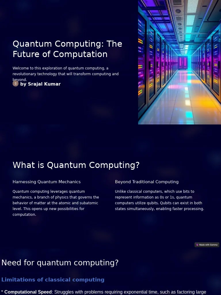 Quantum Computing The Future Of Computation Pdf Quantum Computing