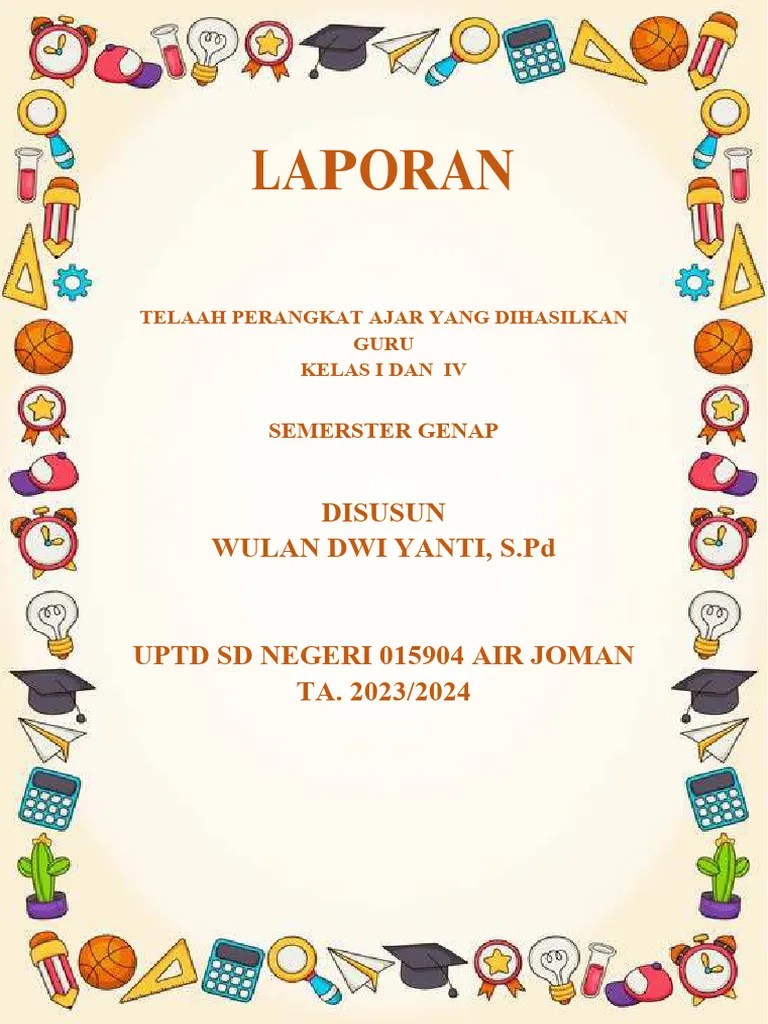 Laporan Penelaah Perangkat Ajar Yang Dihasilkan Guru | PDF