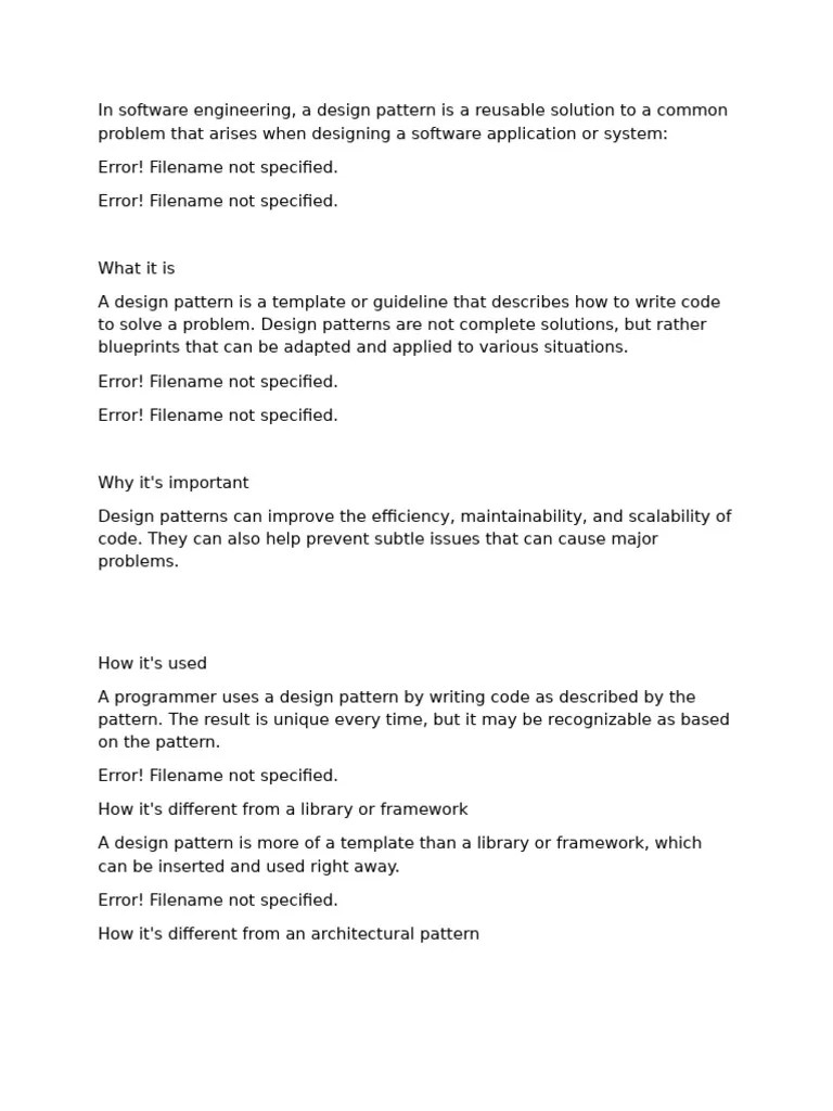 Design Pattern | PDF