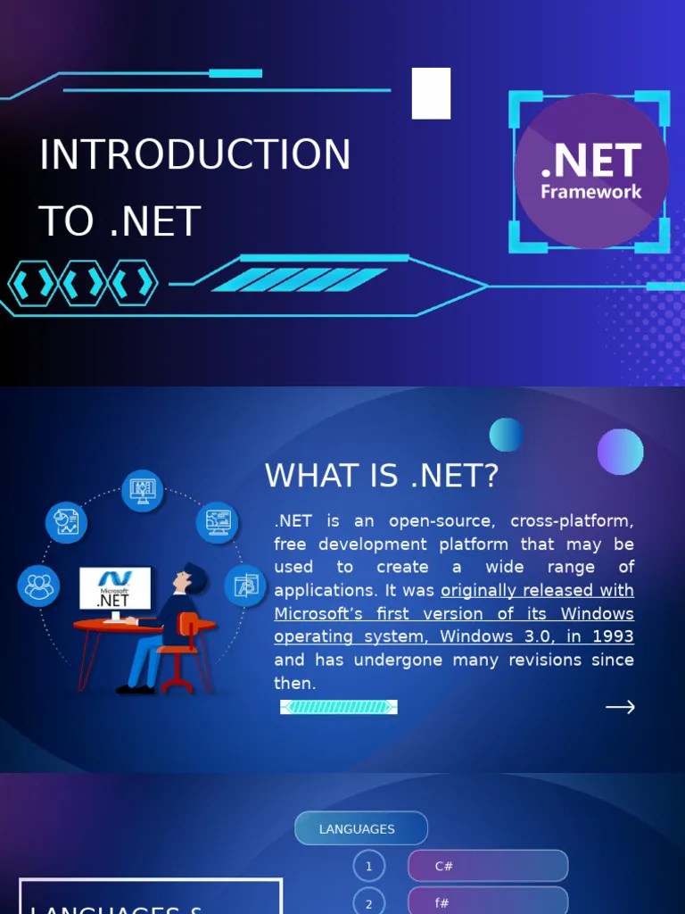 Intro To .NET | PDF | Microsoft Windows | C Sharp (Programming Language)