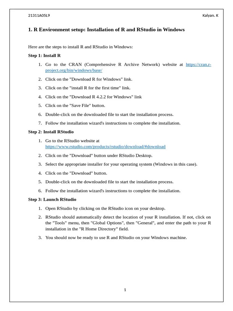 BDA_Lab_Record | PDF | R (Programming Language) | Software Engineering