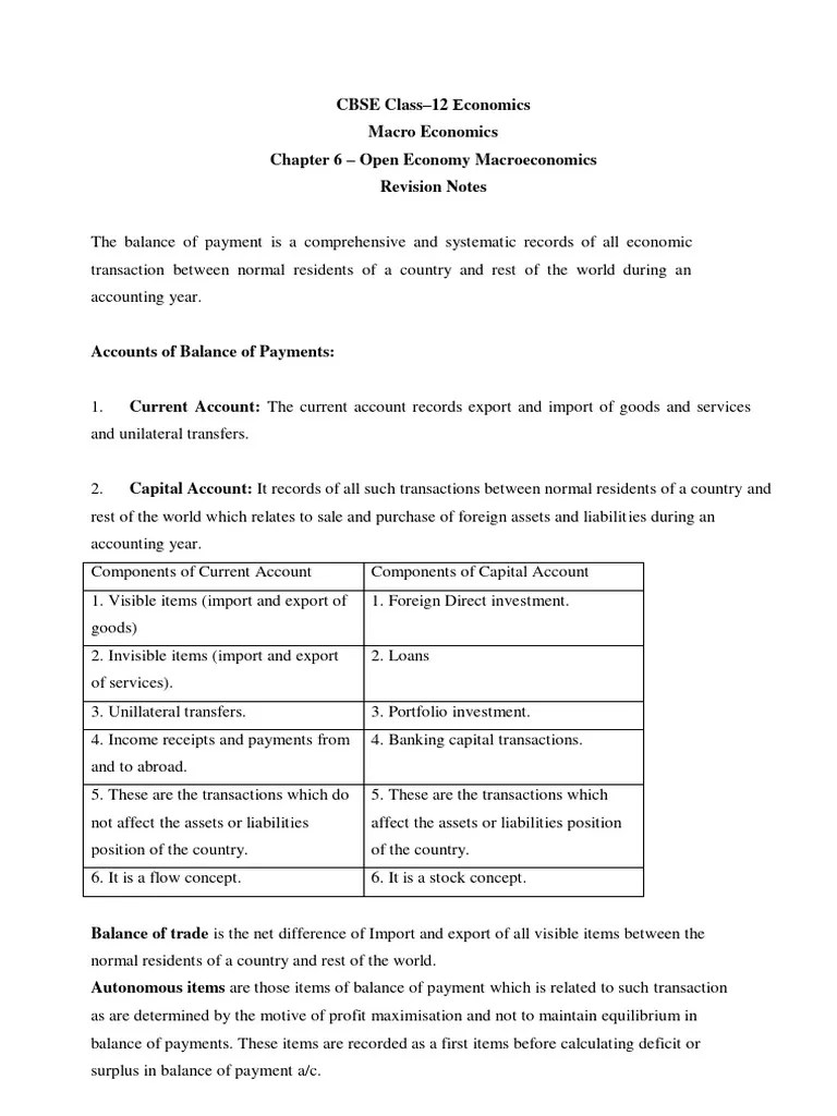 Open Economy | PDF | Exchange Rate | Balance Of Payments