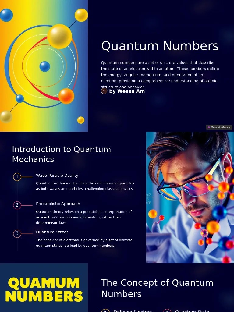 Quantum Numbers (2) | PDF | Quantum Mechanics | Atomic Orbital
