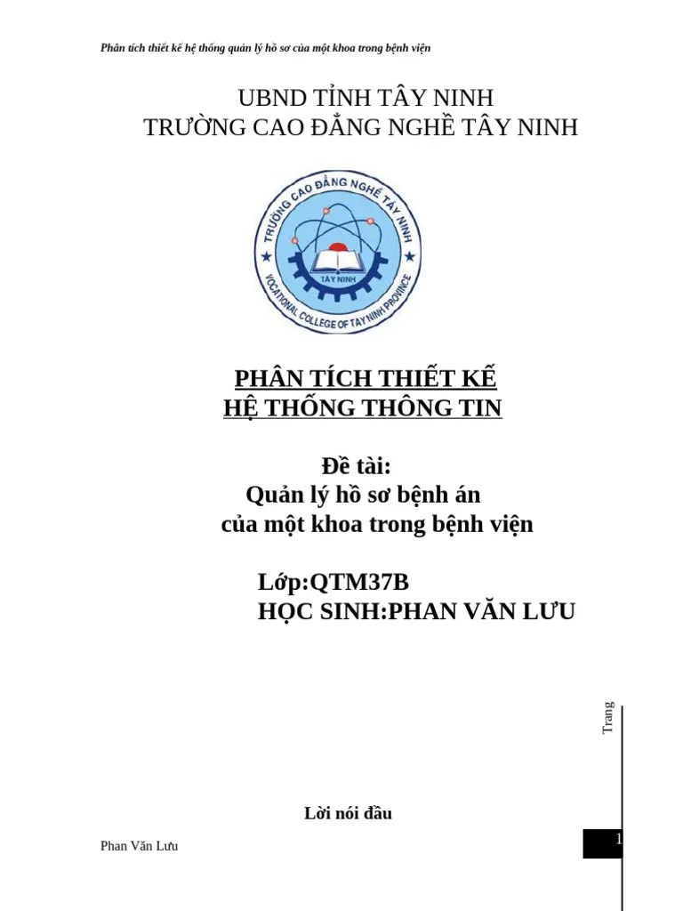 [123doc] - Phan-tich-thiet-ke-quan-ly-ho-so-benh-an | PDF