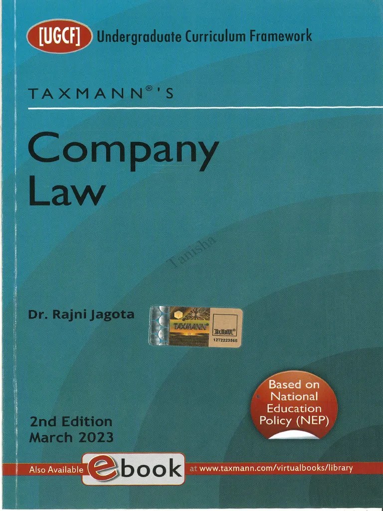 Taxmann's Company Law (1) | PDF