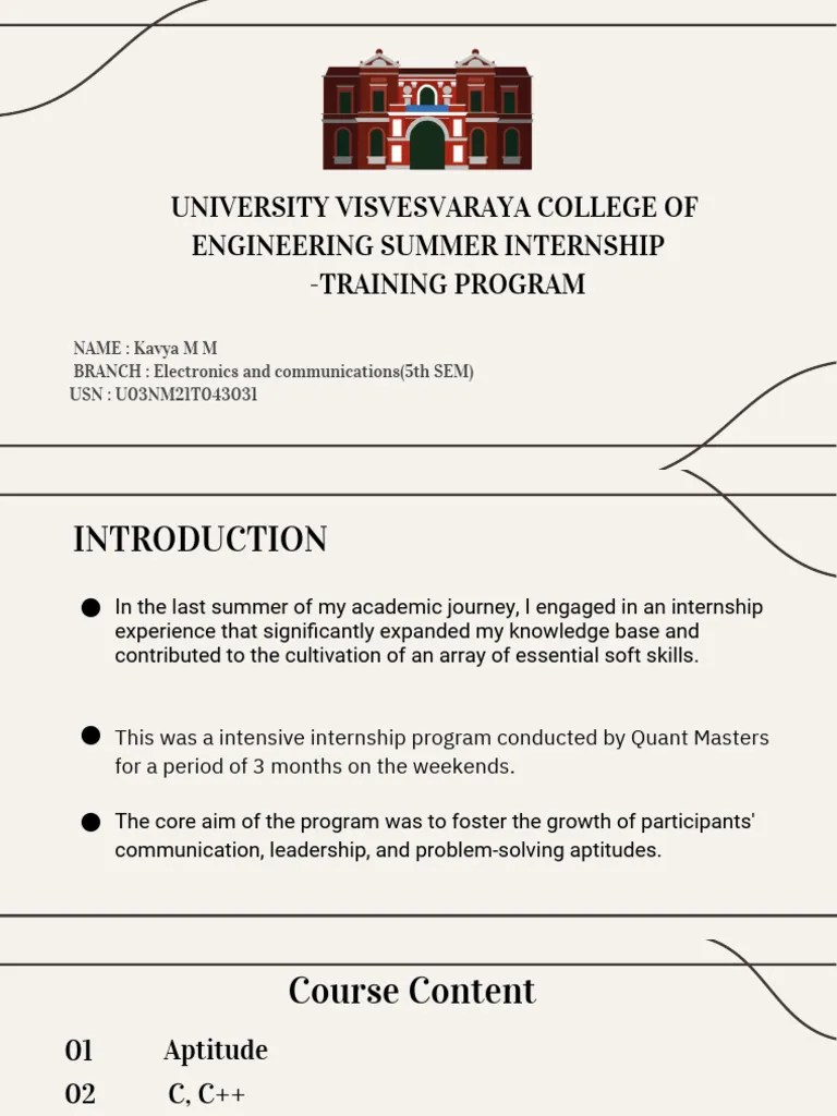 Internship.pdf | PDF | C++ | Computer Programming