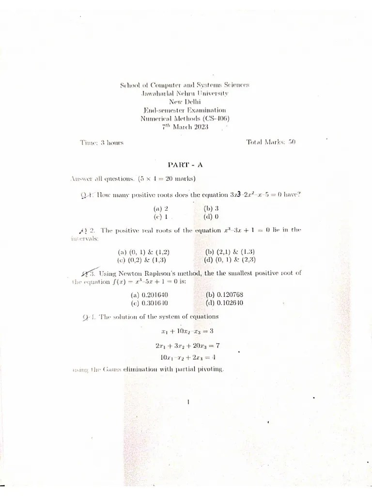 Numerical Methods | PDF