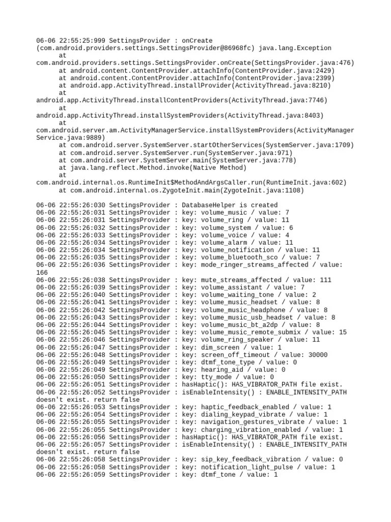 Settingsprovider | PDF | Java (Programming Language) | Backup