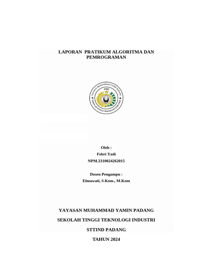 Praktikum Pemrograman Java Dan Python Pdf