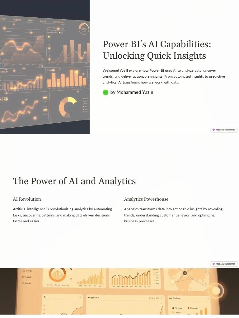 Power BI's AI Capabilities | PDF | Artificial Intelligence ...
