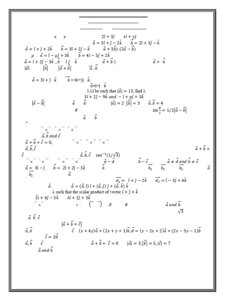 Vectors | PDF | Euclidean Vector | Angle