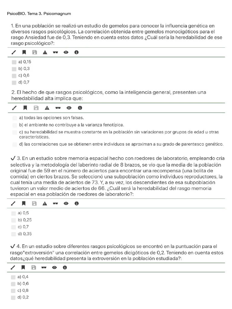 PsicoBIO Tema 3 Uned | PDF