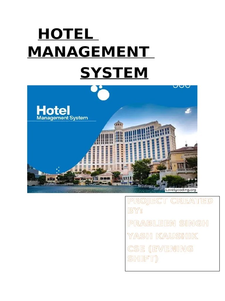 Hotel Management System | PDF | Computer Programming | Software Engineering