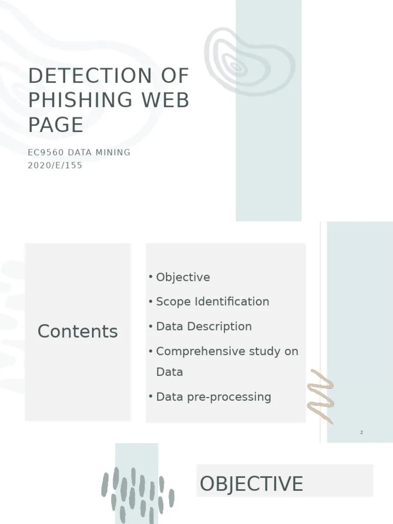 Detection Of Phishing Web Page Using Machine Learning | PDF | Phishing | Outlier