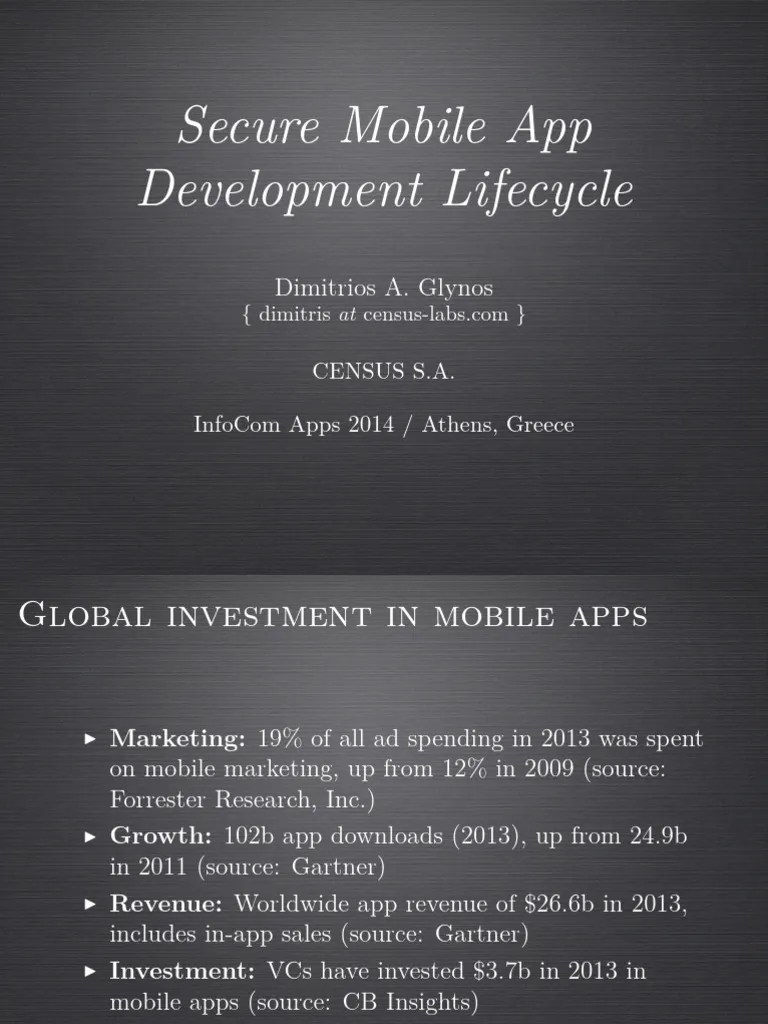 Secure Mobile App Development Lifecycle | PDF | Computer Security ...