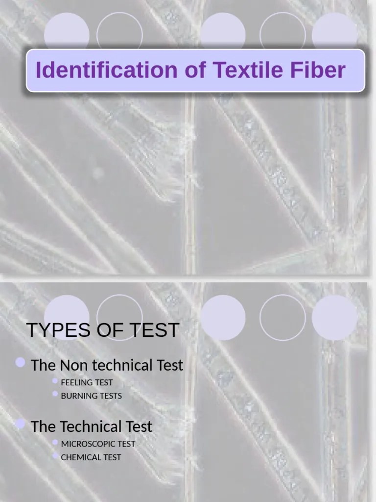 Identification Of Textile Fibers | PDF | Fibers | Textiles
