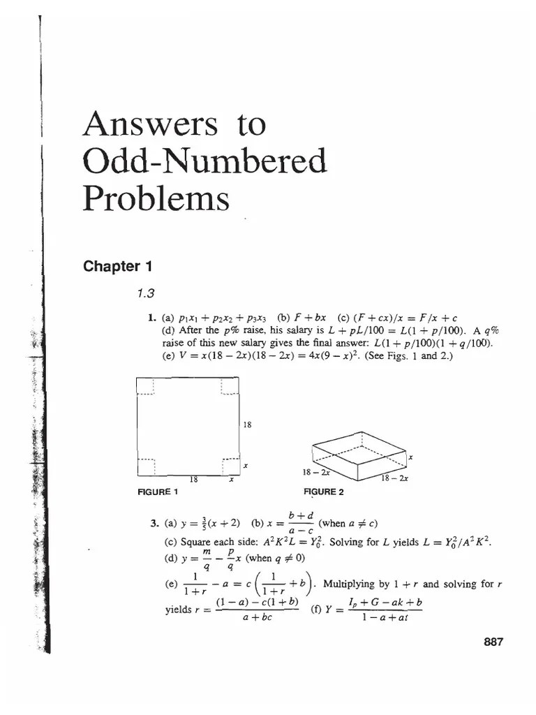 Odd Solutions | PDF