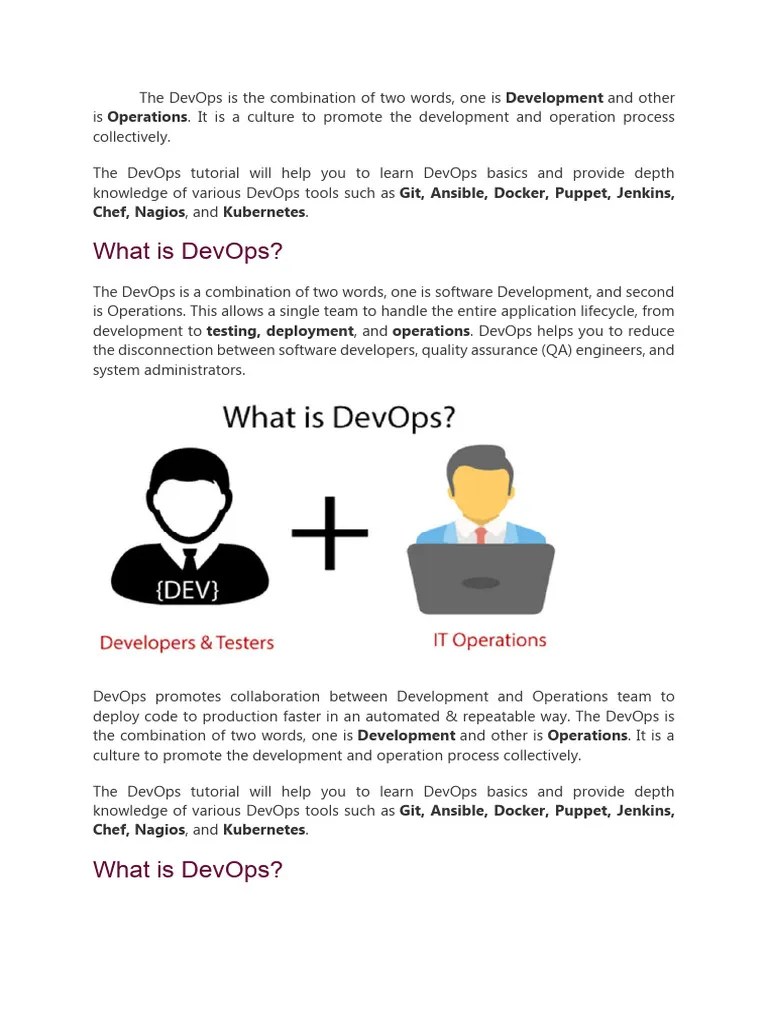 Devops Part I Pdf Agile Software Development Cloud Computing