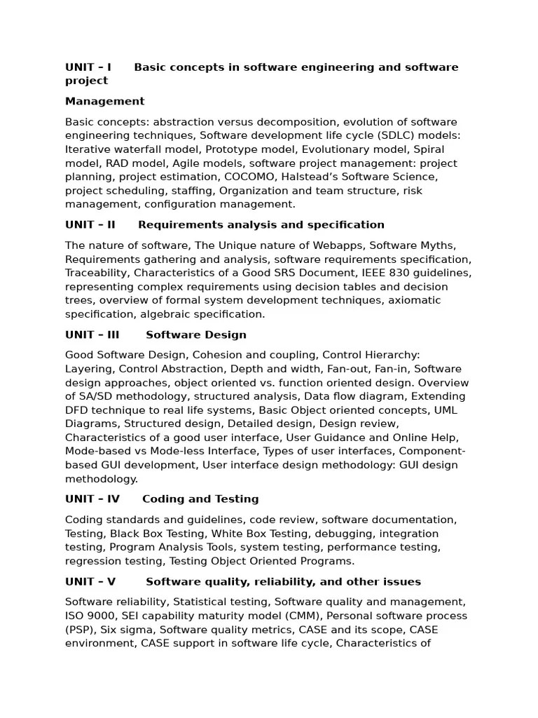 Software Engineering | PDF | Software Development Process | Software Quality