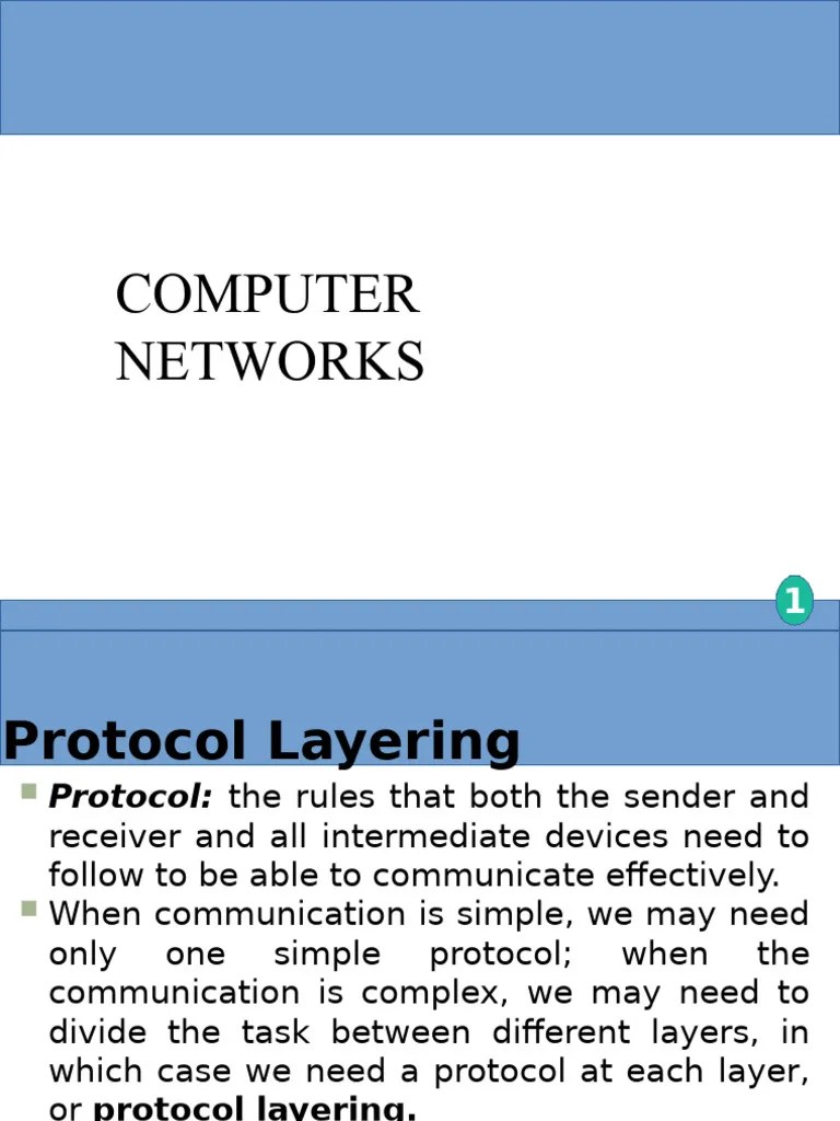 Lec-5 Computer Networks | PDF | Internet Protocols | Computer Network