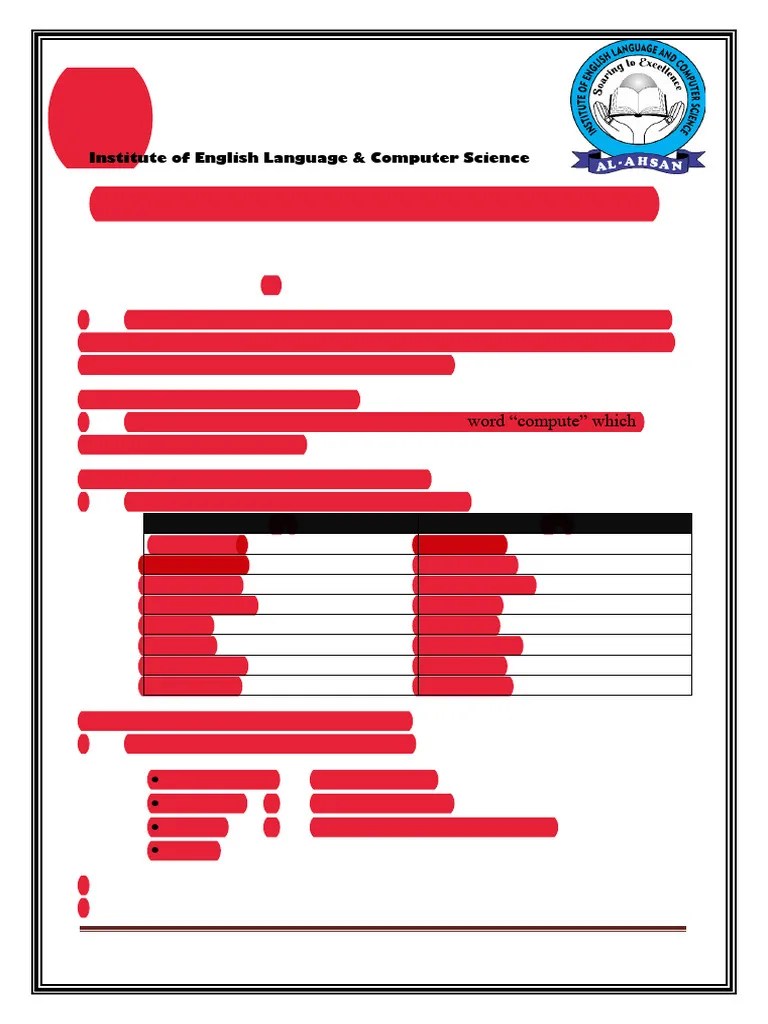 Basic Note Of Computer-1(1) | PDF | Random Access Memory | Computer ...