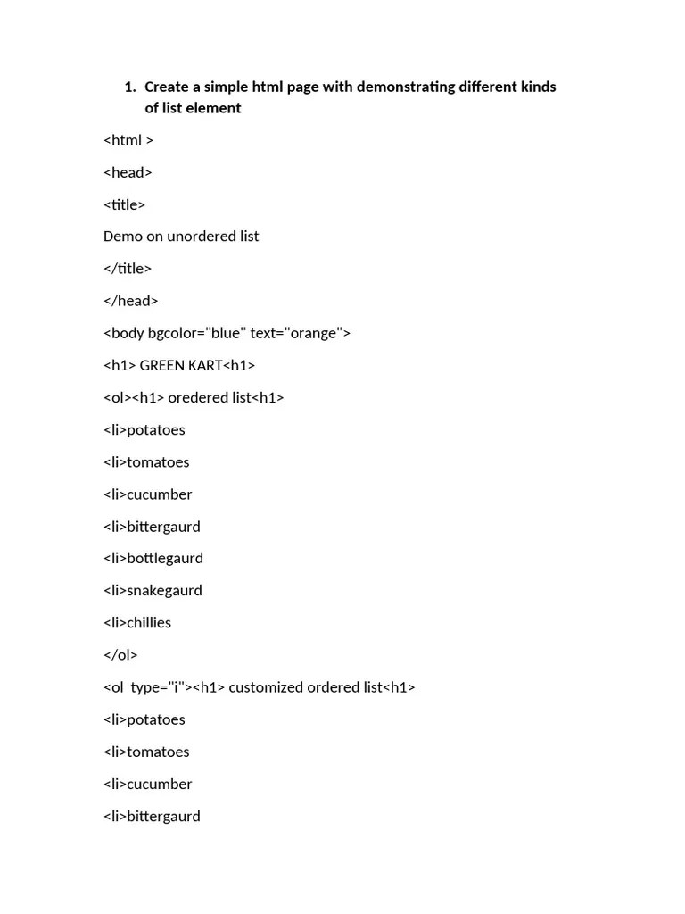 HTML Lab Programs(MCA) | PDF | Computing | Software Engineering